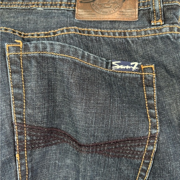 Seven7 Men's Deep Indigo Straight Jeans - Picture 4 of 14
